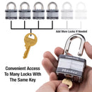Master Lock 2 in. W Steel Pin Tumbler Padlock Keyed Alike