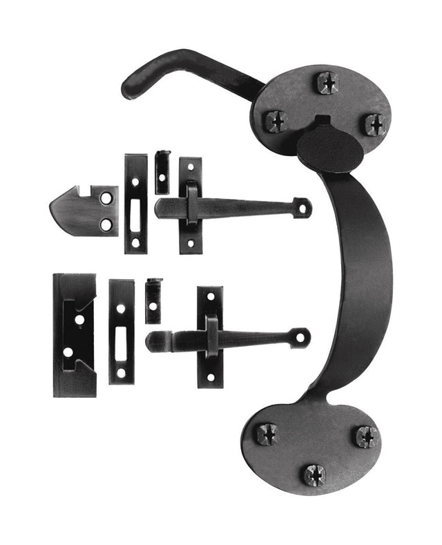 RIM LATCH COMBO BEAN BLK