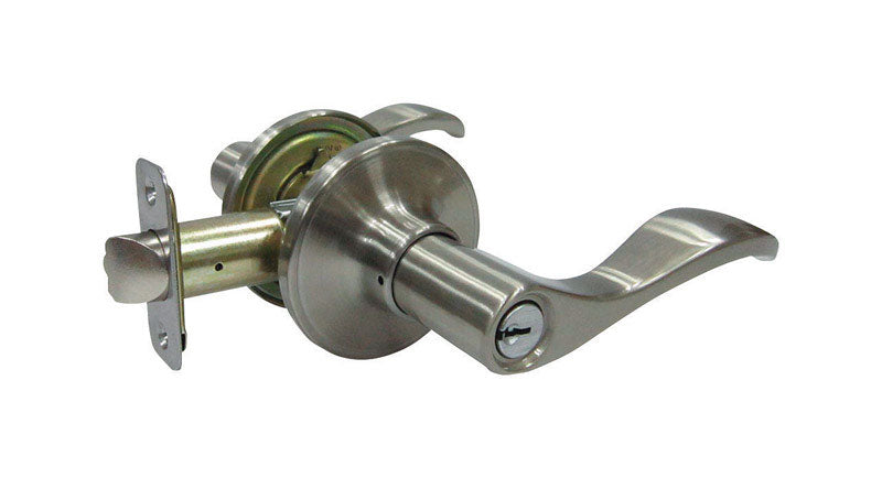 Faultless Locks Faultless Naples Lever Satin Nickel Lever Lock Right Handed – Factory ...