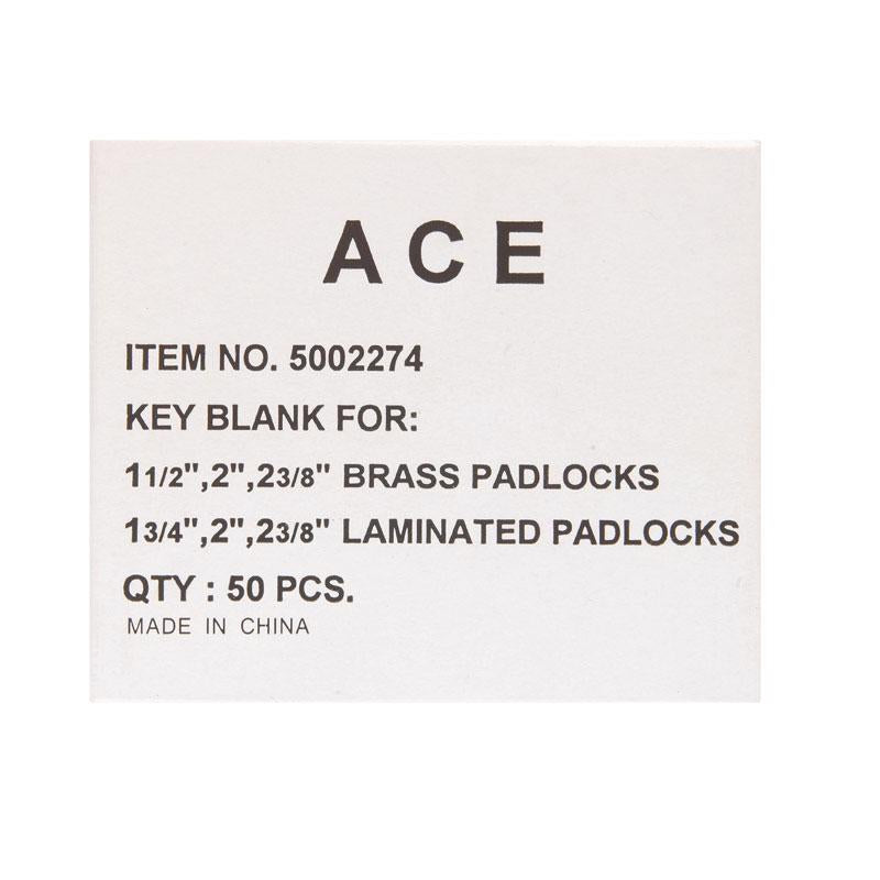 Ace Home Padlock Key Blank CP10 - 88/ 40 KB Single