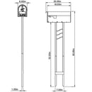 Gibraltar Mailboxes Mailbox-To-Go Classic Galvanized Steel Post Mount Black Mailbox