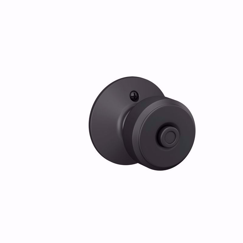 Schlage Bowery Matte Black Bed and Bath Knob Right or Left Handed