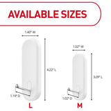 3M Command Medium Plastic Hook 3.16 in. L 7 pk