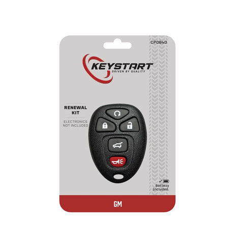 KeyStart Renewal KitAdvanced Remote Automotive Key FOB Shell CP084 Single For General Motors