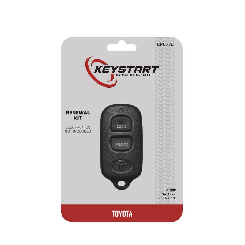 KeyStart Renewal KitAdvanced Remote Automotive Key FOB Shell CP077 Single For Toyota
