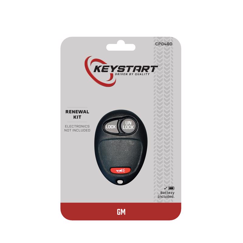 KeyStart Renewal KitAdvanced Remote Automotive Key FOB Shell CP048 Single For General Motors