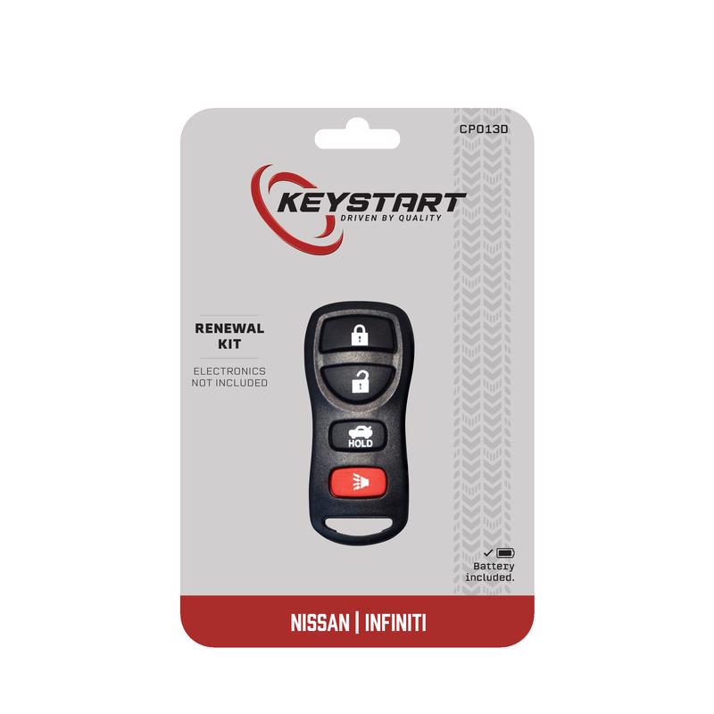 KeyStart Renewal KitAdvanced Remote Automotive Key FOB Shell CP013 Single For Nissan Infiniti