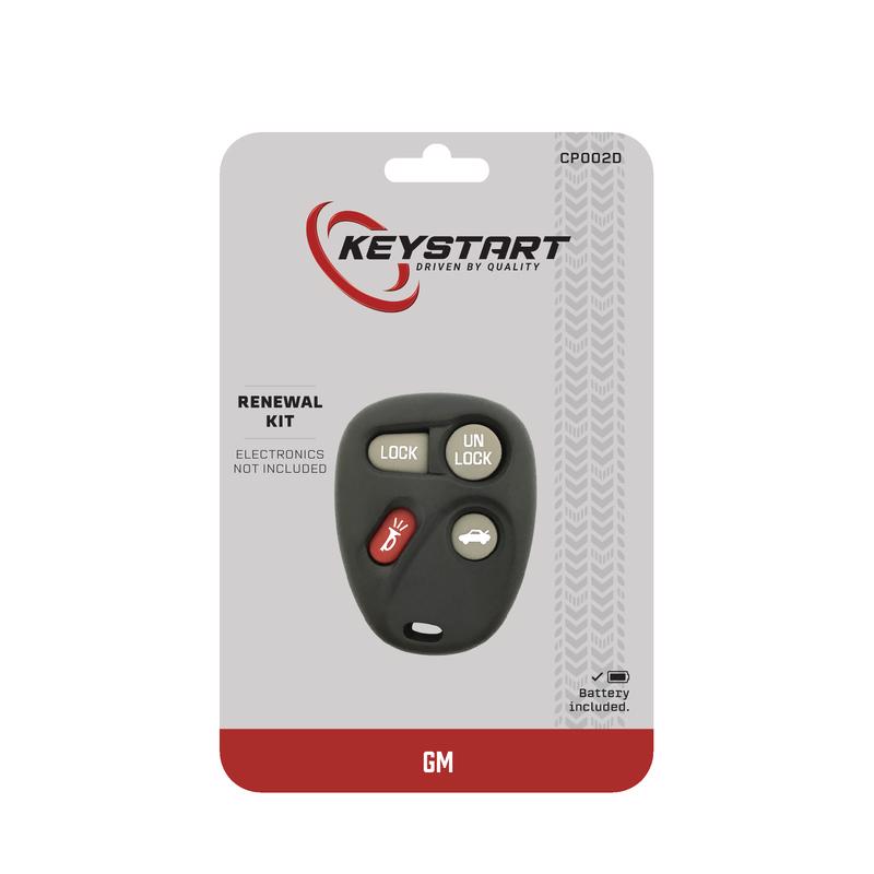 KeyStart Renewal KitAdvanced Remote Automotive Key FOB Shell CP002 Single For General Motors