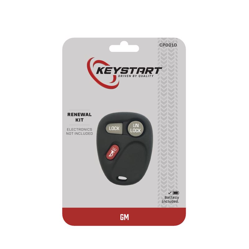 KeyStart Renewal KitAdvanced Remote Automotive Key FOB Shell CP001 Single For General Motors