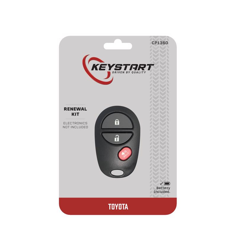 KeyStart Renewal KitAdvanced Remote Automotive Key FOB Shell CP136 Single For Toyota