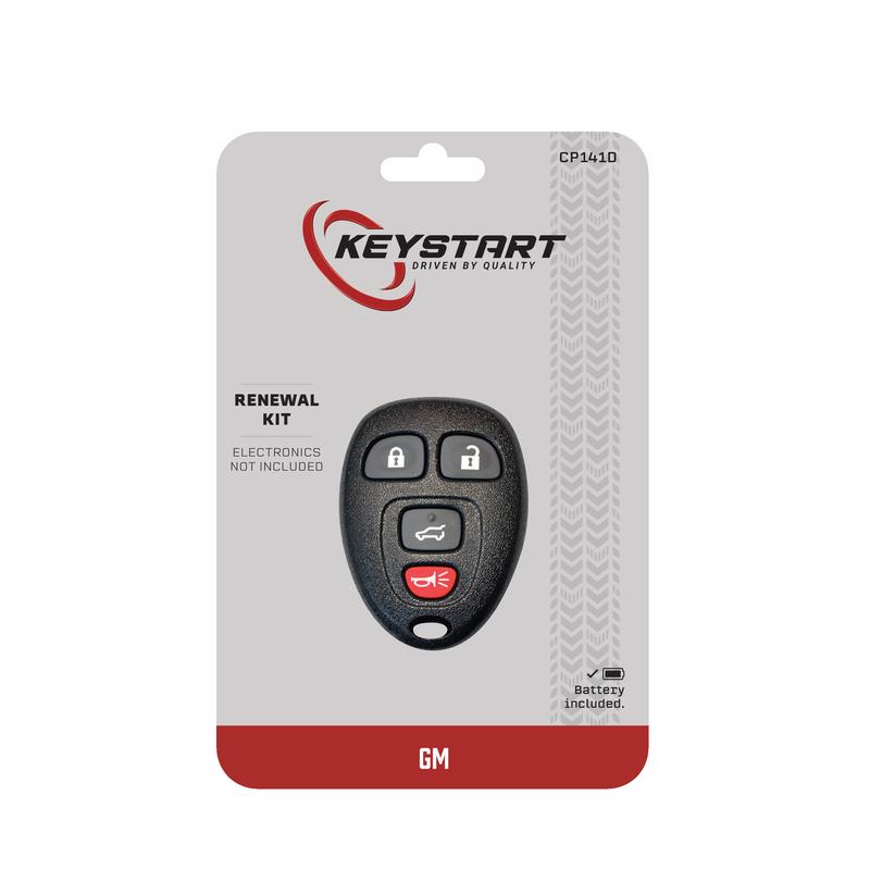 KeyStart Renewal KitAdvanced Remote Automotive Key FOB Shell CP141 Single For General Motors