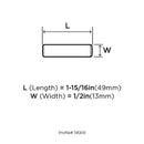 Amerock Bar Pull Cabinet Pull Black Bronze 1 pk