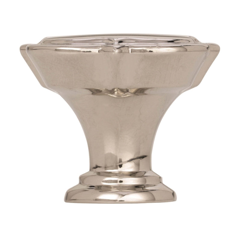 Amerock Grace Revitalize Quatrefoil Cabinet Knob 1-3/8 in. D 1-3/16 in. Polished Nickel 1 pk