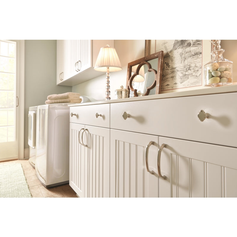 Amerock Grace Revitalize Quatrefoil Cabinet Knob 1-3/8 in. D 1-3/16 in. Polished Nickel 1 pk