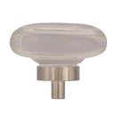 Amerock Glacio Round Cabinet Knob 1-3/4 in. D 1 in. Clear/Polished Nickel 1 pk