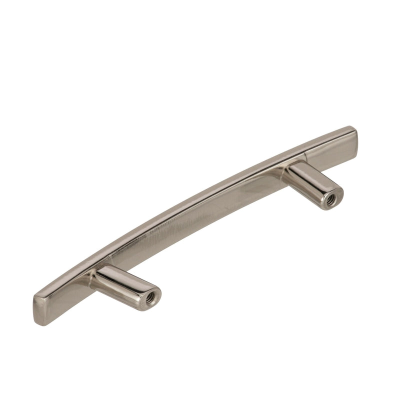 Amerock Cyprus Bar Cabinet Pull 3 in. Polished Nickel 1 pk