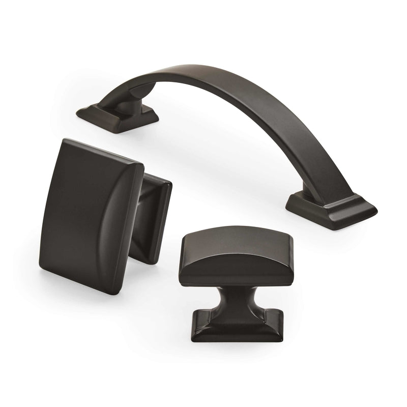 Amerock Candler Arch Cabinet Pull 3-3/4 in. Black Bronze 1 pk