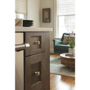 Amerock Candler Square Cabinet Knob 1-1/8 in. Golden Champagne 1 pk