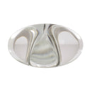 Amerock Glacio Oval Cabinet Knob 1-3/16 in. Satin Nickel 1 pk