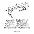 Amerock Grace Revitalize Collection Pull Oil Rubbed Bronze 1 pk