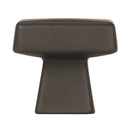Amerock Blackrock Square Cabinet Knob 1-1/16 in. Black Bronze 1 pk