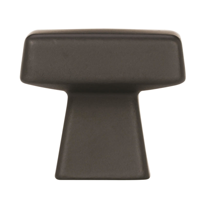 Amerock Blackrock Square Cabinet Knob 1-1/16 in. Black Bronze 1 pk