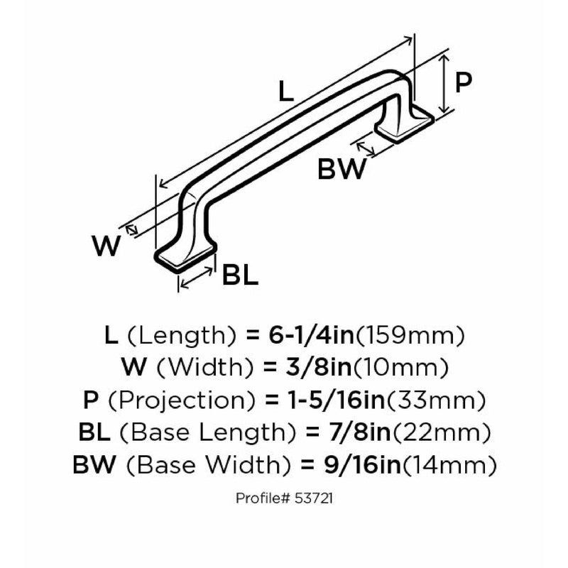 Amerock Westerly Collection Pull Black Bronze 1 pk