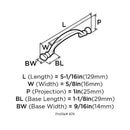 Amerock The Anniversary Collection Anniversary Cabinet Pull 3 in. Nickel 1 pk