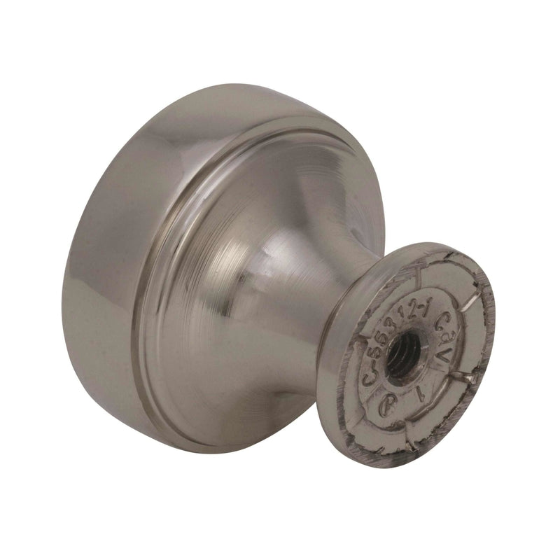 Amerock Highland Ridge Collection Round Cabinet Knob 1-3/16 in. D 1-1/4 in. Polished Nickel 1 pk