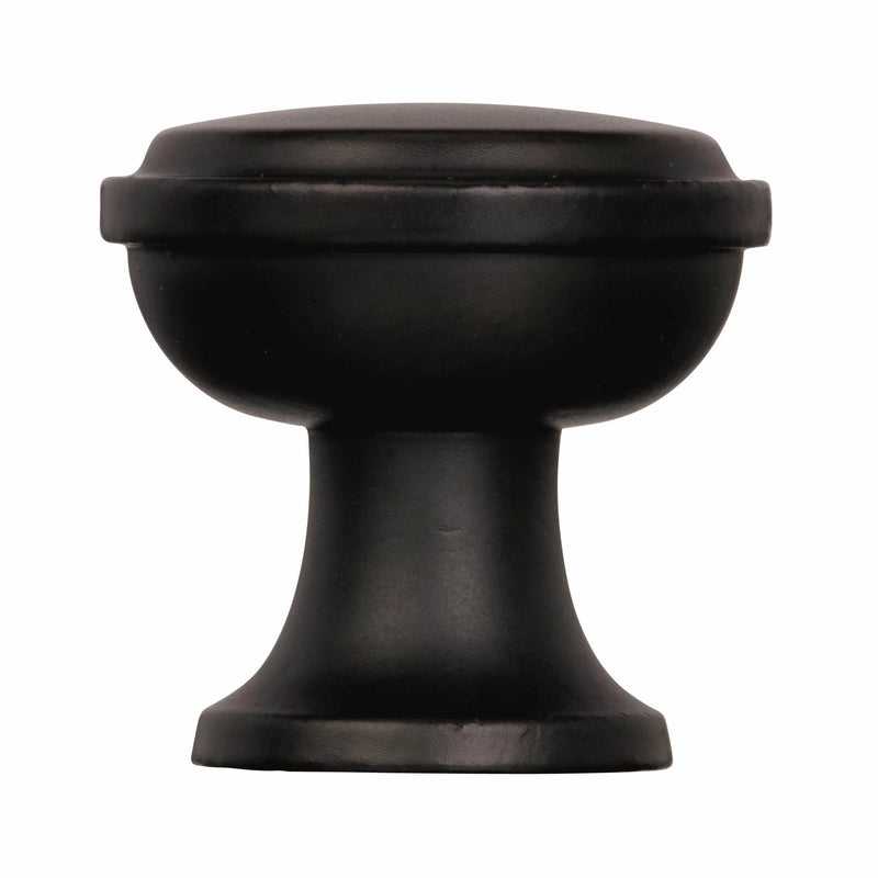 Amerock Westerly Transitional Round Cabinet Knob 1-3/16 in. D 1-3/16 in. Black Bronze 1 pk