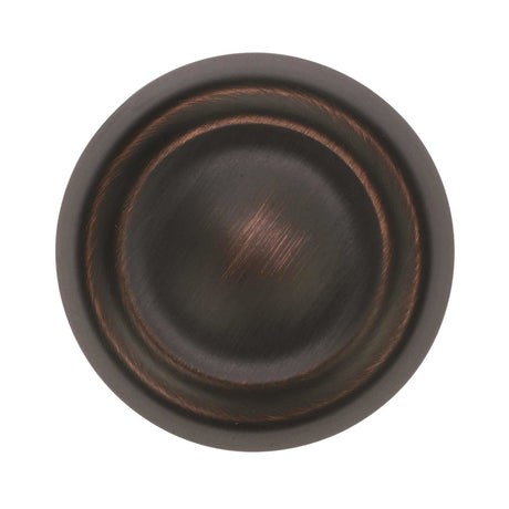 Amerock Kane & Crosley Collection Round Cabinet Knob 1-1/4 in. D 1-1/4 in. Oil Rubbed Bronze 1 pk