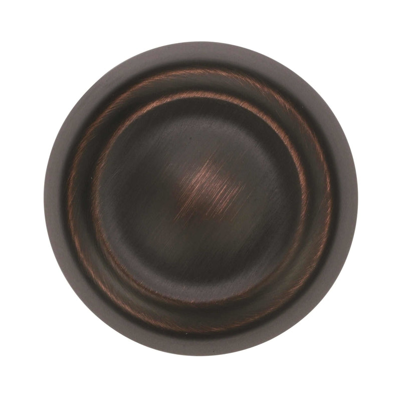 Amerock Kane & Crosley Collection Round Cabinet Knob 1-1/4 in. D 1-1/4 in. Oil Rubbed Bronze 1 pk