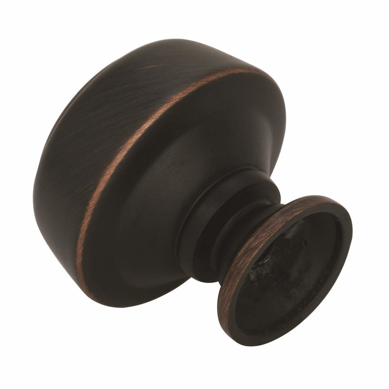 Amerock Kane & Crosley Collection Round Cabinet Knob 1-1/4 in. D 1-1/4 in. Oil Rubbed Bronze 1 pk
