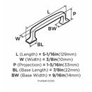 Amerock Westerly Collection Pull Oil Rubbed Bronze 1 pk