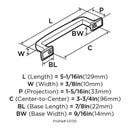 Amerock Westerly Collection Pull Oil Rubbed Bronze 1 pk