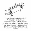 Amerock Grace Revitalize Collection Pull Satin Nickel 1 pk