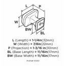 Amerock Grace Revitalize Collection Round Cabinet Knob 1-1/8 in. D 1-1/8 in. Black Bronze 1 pk