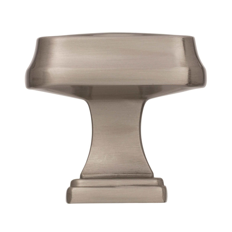 Amerock Grace Revitalize Collection Round Cabinet Knob 1-1/8 in. D 1-1/8 in. Satin Nickel 1 pk