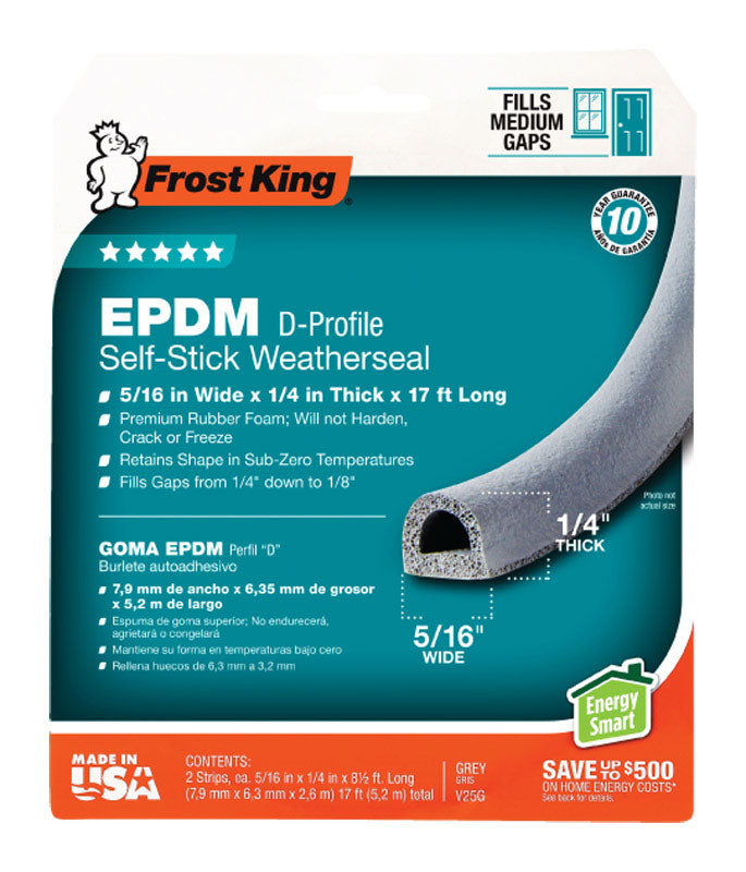 EPDM WETHR TAPE 17'X1/4"