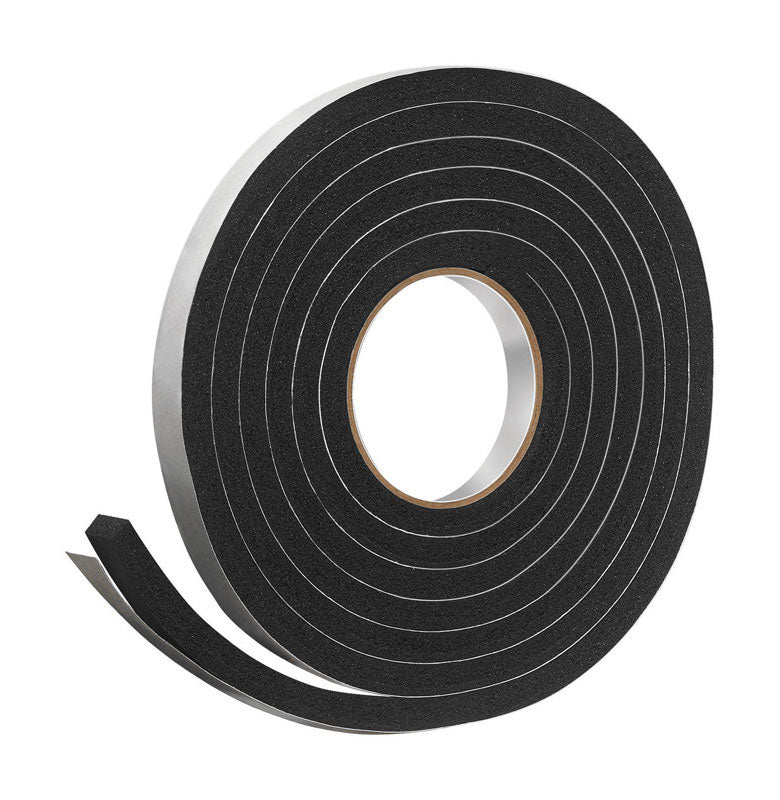 RUBBER TAPE 10'X7/16" BK