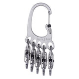 Nite Ize BigFoot Locker 2 in. D Stainless Steel Silver Carabiner Key Chain
