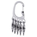 Nite Ize BigFoot Locker 2 in. D Stainless Steel Silver Carabiner Key Chain