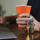 Nite Ize BigFoot Locker 2 in. D Stainless Steel Silver Carabiner Key Chain