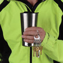 Nite Ize BigFoot Locker 2 in. D Stainless Steel Silver Carabiner Key Chain