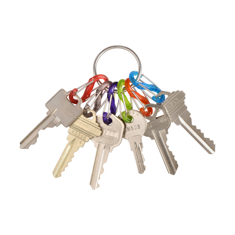 Nite Ize KeyRing S-Biner 2.2 in. D Stainless Steel Assorted Key Ring