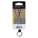 Nite Ize SlideLock 1.5 in. D Stainless Steel Black Carabiner Key Ring
