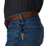 Nite Ize SlideLock 1.5 in. D Stainless Steel Black Carabiner Key Ring