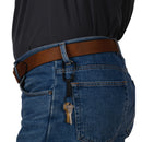 Nite Ize SlideLock 1.5 in. D Stainless Steel Black Carabiner Key Ring