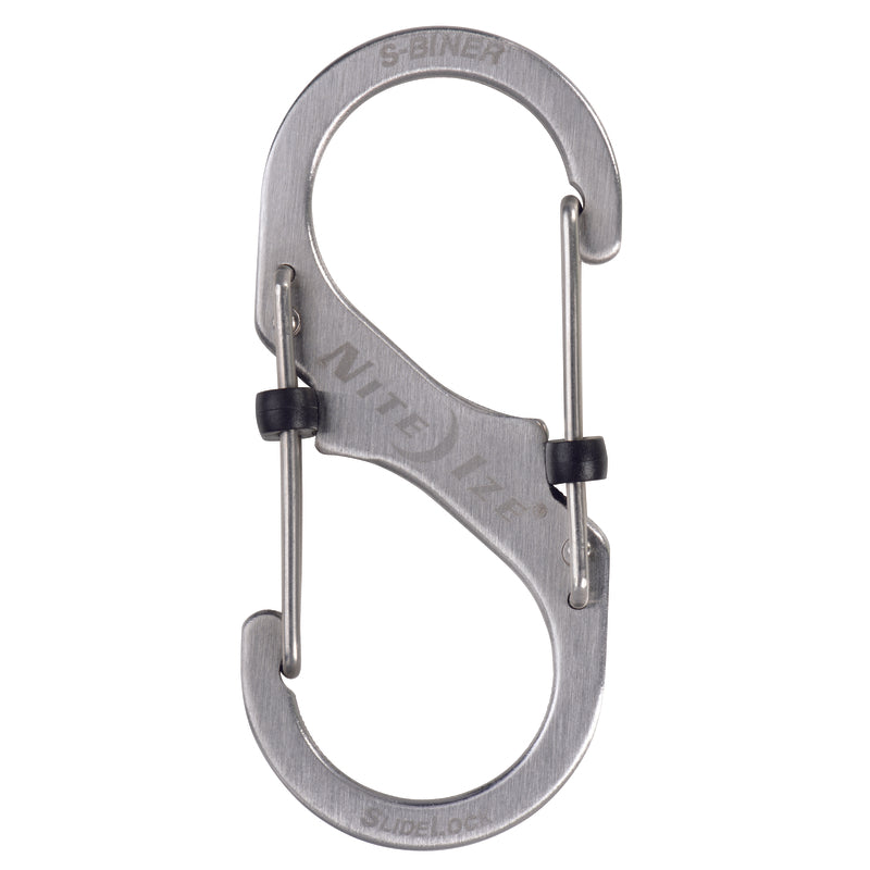 Nite Ize S-Biner Slidelock 1.8 in. D Stainless Steel Silver Carabiner Key Chain