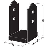 Simpson Strong-Tie ZMax 7.13 in. H X 5 in. W 12 Ga. Steel Post Base